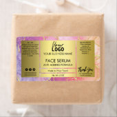 Venen Gold-Glitzer und Rosa-Farbtöne Serumschild (Insitu)