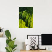 Venen mit grünem Leaf Poster (Heimbüro)