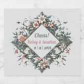 Venenblume Schaumweinetikett (Einzelnes Label)