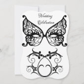 Venetia Carnivale Masque Viktorianischer Verzierte Einladung (Rückseite)