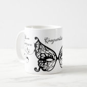 Venetia Carnivale Masque Viktorianischer Verzierte Kaffeetasse (Vorderseite Links)