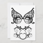 Venetia Carnivale Masque Viktorianischer Verzierte Save The Date (Rückseite)