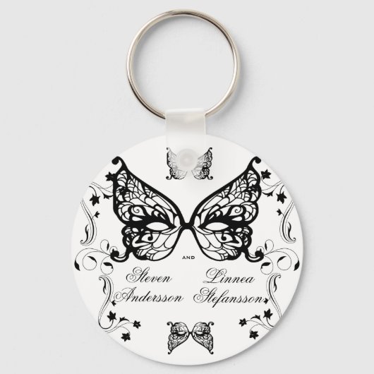 Venetia Carnivale Masque Viktorianischer Verzierte Schlüsselanhänger (Vorderseite)