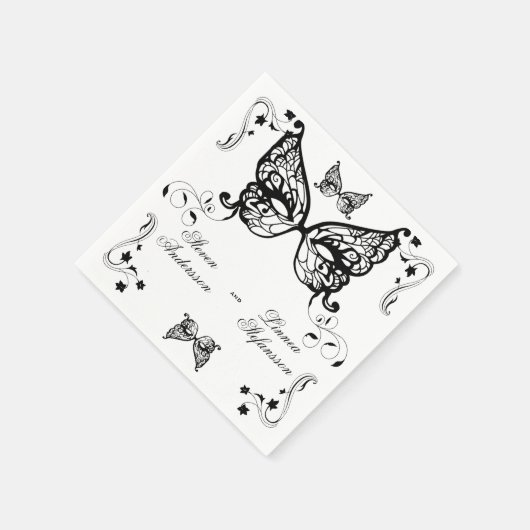 Venetia Carnivale Masque Viktorianischer Verzierte Serviette (Ecke)