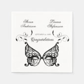 Venetia Carnivale Masque Viktorianischer Verzierte Serviette (Vorderseite)