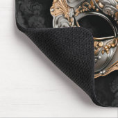 Venetian Ball Mask in Silver Mousepad (Ecke)