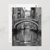 Venetian Canal Postcard Postkarte (Vorne/Hinten)