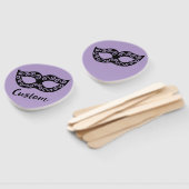 Venetian mask custom wedding fächer (Non-assembled)