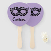 Venetian mask custom wedding fächer (Vorne und Hinten)
