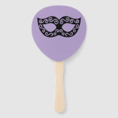 Venetian mask custom wedding fächer (Rückseite)