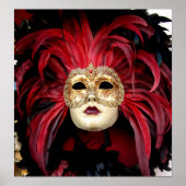Venetian Mask Print Poster (Vorne)
