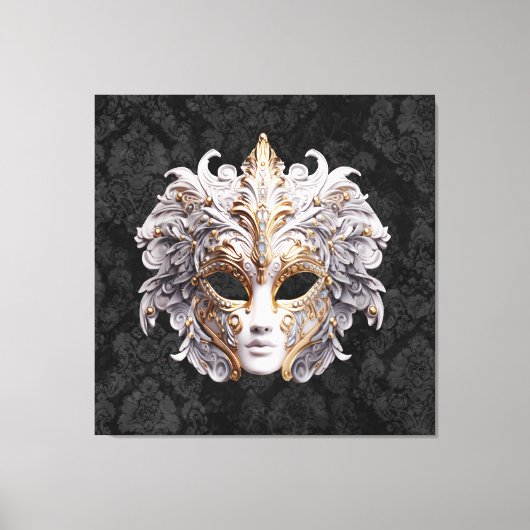 Venetian, Masquerade Carnival Mask Leinwanddruck (Vorderseite)