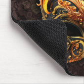 Venetian Masquerade Golden Mask Mousepad (Ecke)