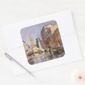 Venetian Quadratischer Aufkleber (Umschlag)