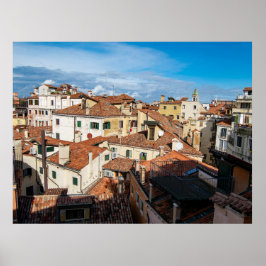 Venetian Rooftops and Terraces Poster