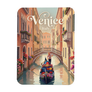 Venetianische Gondelfahrt Italien Magnet