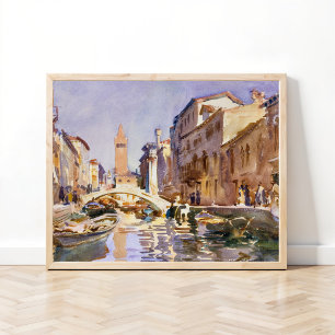 Venetianischer Kanal (1913) von John Singer Sargen Poster