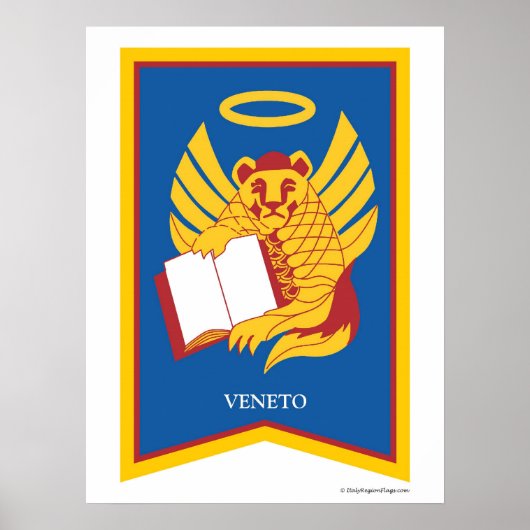 Venetien Wappen Kunstdruckerei Poster (Vorne)