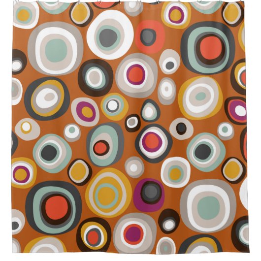 veneto boho fleckiger Fleck Duschvorhang (Vorderseite)