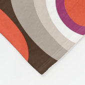 veneto boho spot Schokolade Fleecedecke (Ecke)