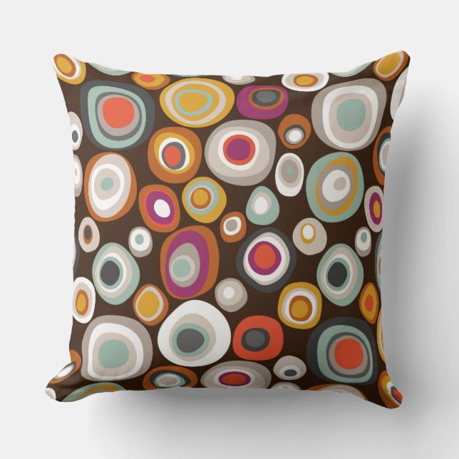 veneto boho spot Schokolade Kissen (Vorderseite)