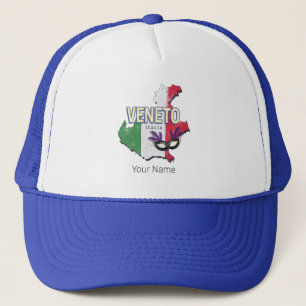 Veneto Italien Retro Region Karte Vintages Souveni Truckerkappe