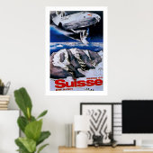 Venez en Suisse ~ Kommen Sie zur Schweiz Poster (Heimbüro)