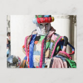 Venezia Carnivale Spektakuläre Farben Postkarte (Vorderseite)