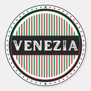 Venezia City Pride Emblem – Italienische Identität Runder Aufkleber