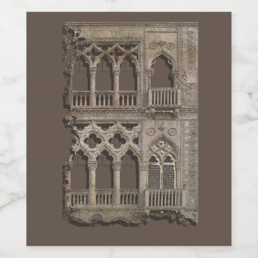 Venezia D'Oro Weinetikett (Einzelnes Label)