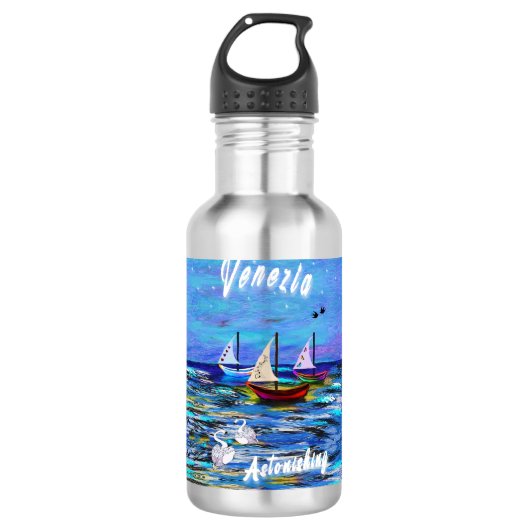 Venezia Edelstahlflasche (Vorderseite)