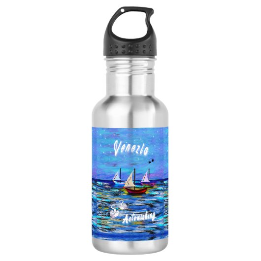 Venezia Edelstahlflasche (Vorderseite)