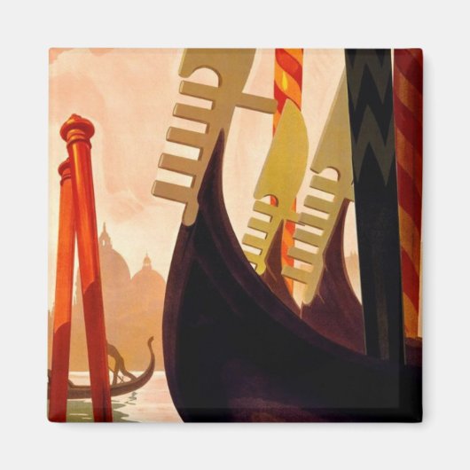 Venezia Gondola Vintage Travel Magnet (Vorne)