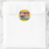 Venezia Hotel Royal Danieli Runder Aufkleber (Tasche)