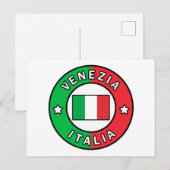 Venezia Italia Postkarte (Vorne/Hinten)