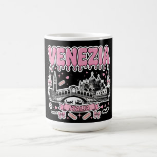 Venezia Italia Rosa Tropfend Yami Kawaii Skyline Kaffeetasse