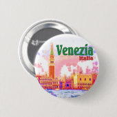 Venezia, Italien Button (Vorne & Hinten)