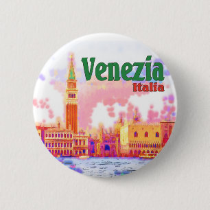 Venezia, Italien Button