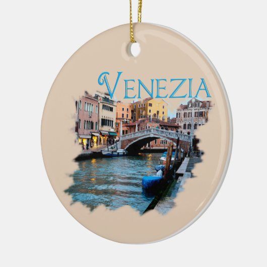 Venezia, Italien: Entlang des Kanals Keramik Ornament (Links)