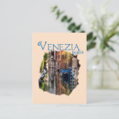 Venezia, Italien: Farbkanal Postkarte (Stehend Vorderseite)