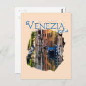 Venezia, Italien: Farbkanal Postkarte (Vorne/Hinten)