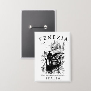 Venezia La Serenissima – Venedig Reise-Souvenir Button