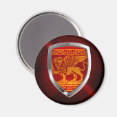 Venezia Mettalic Emblem Magnet (Vorderseite/Rückseite)