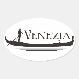 Venezia Ovaler Aufkleber