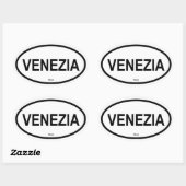 VENEZIA OVALER AUFKLEBER (Blatt)