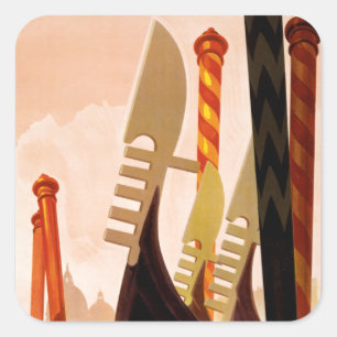 Venezia Quadratischer Aufkleber