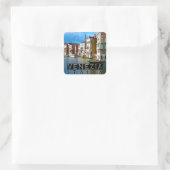 Venezia Quadratischer Aufkleber (Tasche)