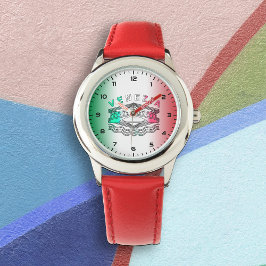 Venezia Rialto Bold Lines kids Stainless Steel Red Armbanduhr