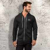 Venezia Rialto Bold Lines Mens Full Zip Hoodie