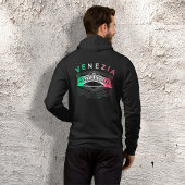 Venezia Rialto Bold Lines Mens Full Zip Hoodie